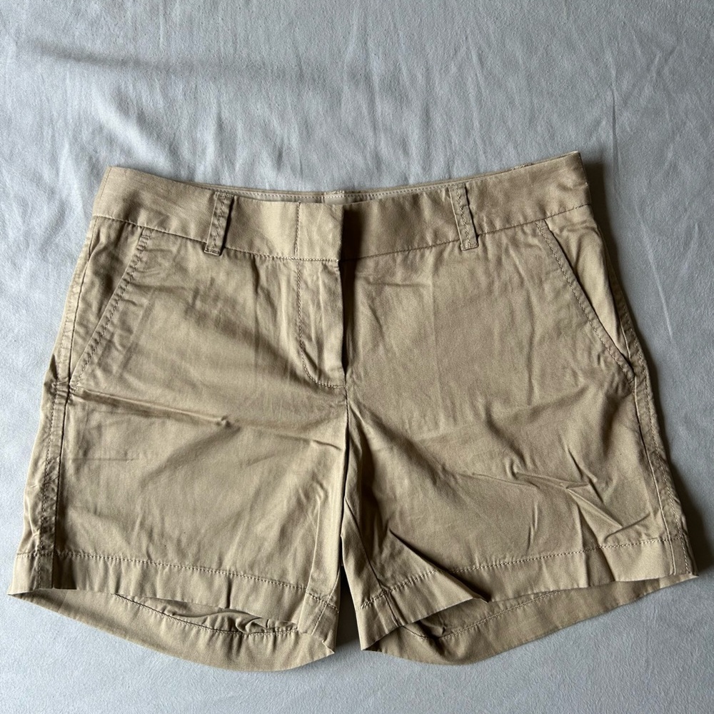 J. Crew Tan Chino Shorts Versatile 100% Cotton